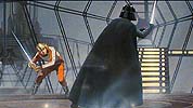 Luke and Vader Duel in Carbon Freeze Chamber